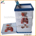 hospital advertising plastic pen holder with cheap price